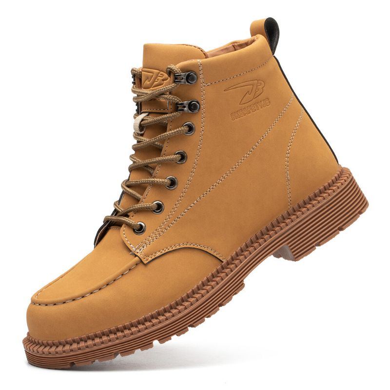 Herren Mikrofaser Leder Rutschfeste Outdoor Casual Martin Stiefel