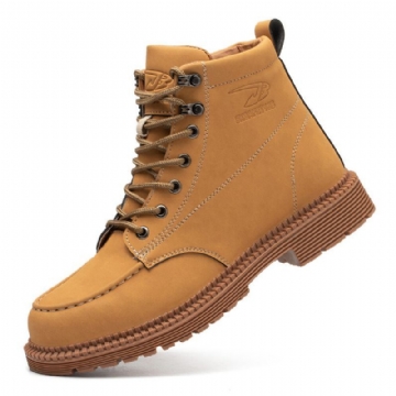 Herren Mikrofaser Leder Rutschfeste Outdoor Casual Martin Stiefel