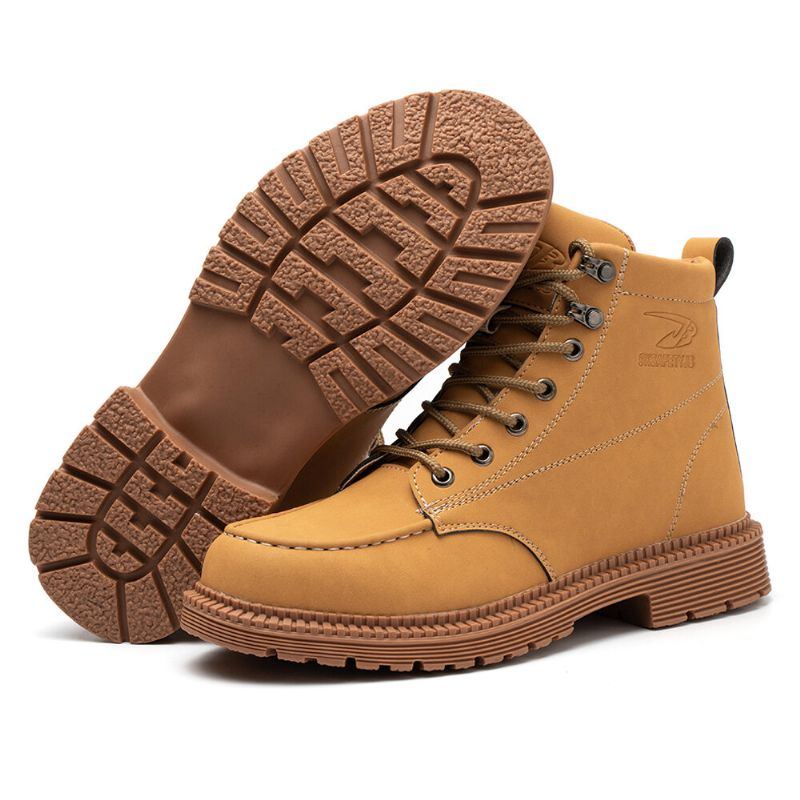 Herren Mikrofaser Leder Rutschfeste Outdoor Casual Martin Stiefel