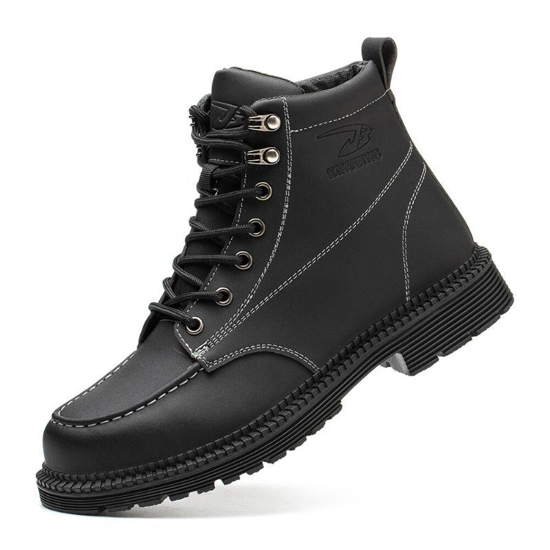 Herren Mikrofaser Leder Rutschfeste Outdoor Casual Martin Stiefel