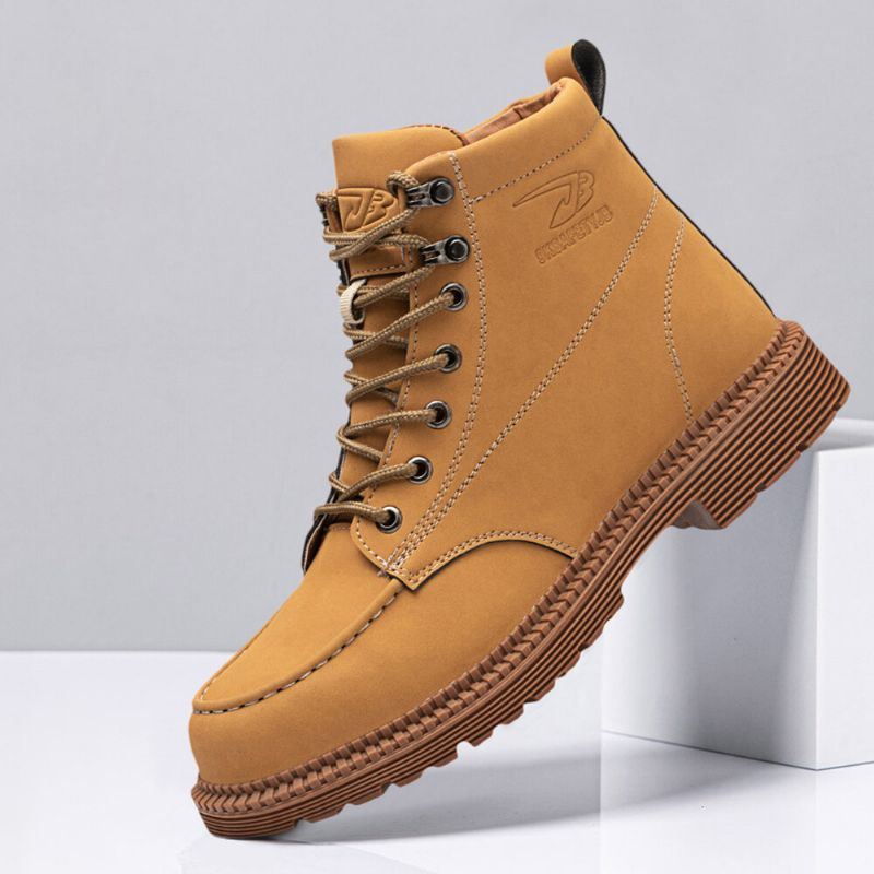 Herren Mikrofaser Leder Rutschfeste Outdoor Casual Martin Stiefel