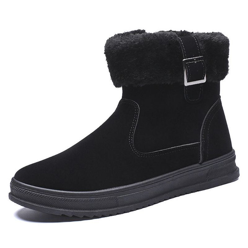 Herren Schneestiefel Mit Warmer Futtergröße Und Schnalle