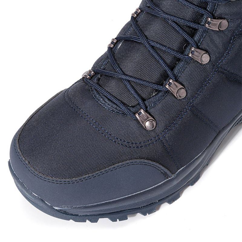 Herren Schnürschuhe Rutschfest Wasserdicht Plus Samt Verdicken Winter Warme Schneestiefel Lässige Wanderschuhe