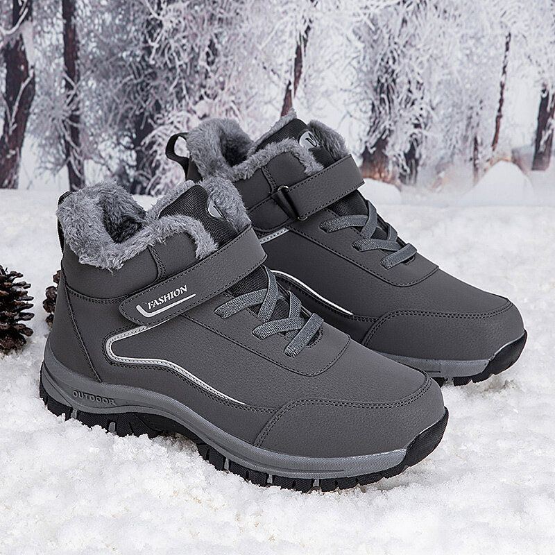 Herren Warme Outdoor Rutschfeste Kurze Lässige Wanderstiefel Schneestiefel