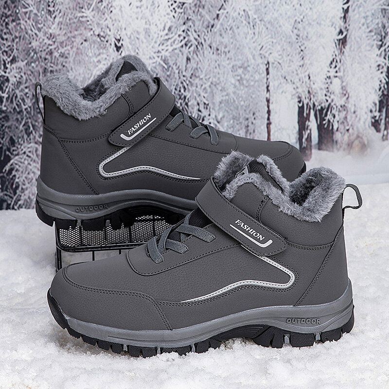 Herren Warme Outdoor Rutschfeste Kurze Lässige Wanderstiefel Schneestiefel