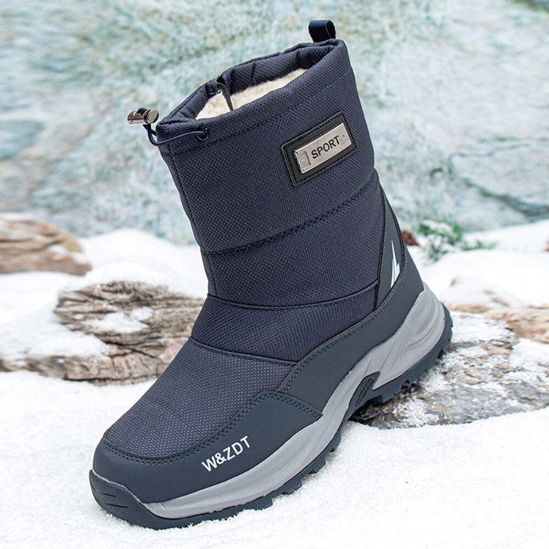 Herren Wasserdichte Rutschfeste Plus Samt Verdicken Warme Winter Outdoor Schneestiefel