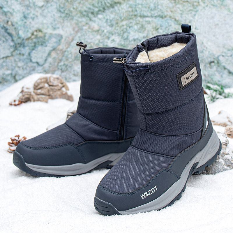 Herren Wasserdichte Rutschfeste Plus Samt Verdicken Warme Winter Outdoor Schneestiefel