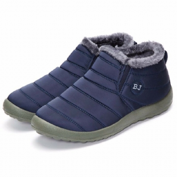 Herren Winter Baumwoll Warm Gefütterte Lässige Outdoor Schneestiefel