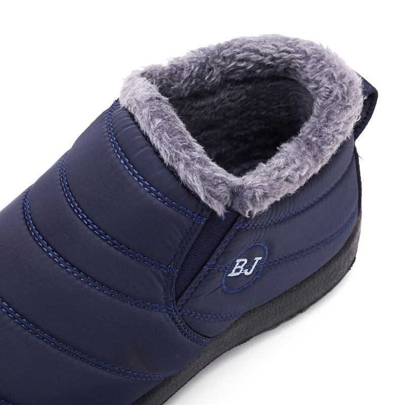 Herren Winter Baumwoll Warm Gefütterte Lässige Outdoor Schneestiefel