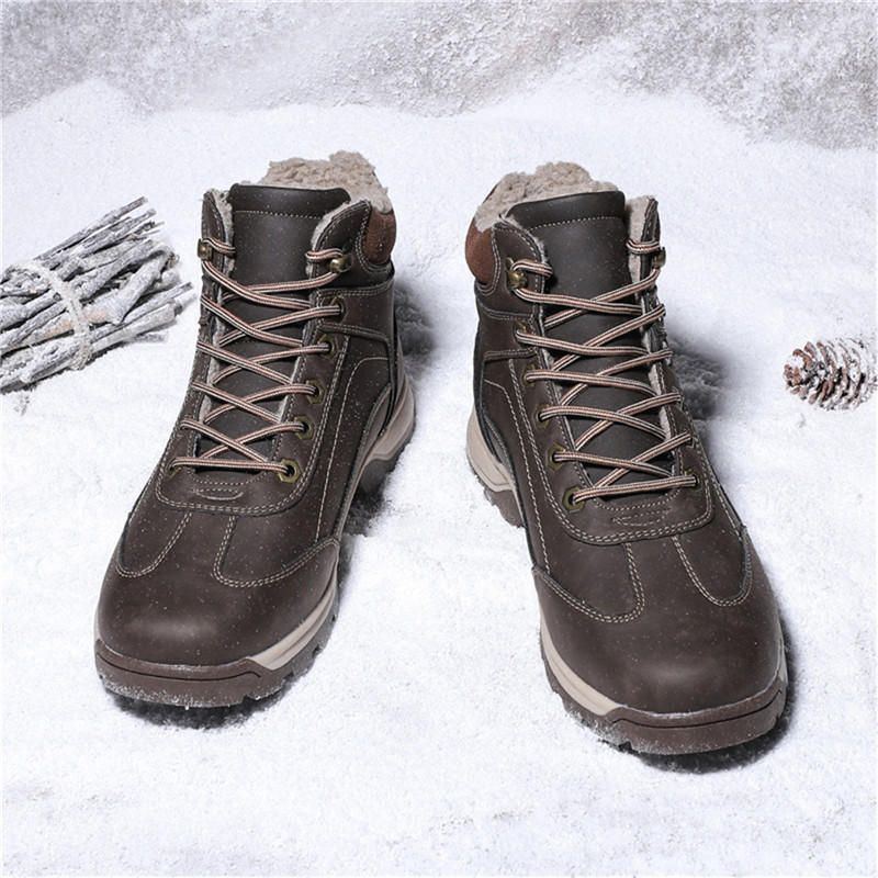 Herren Winter Warmes Plüschfutter Lässige Weiche Outdoor Schneestiefel