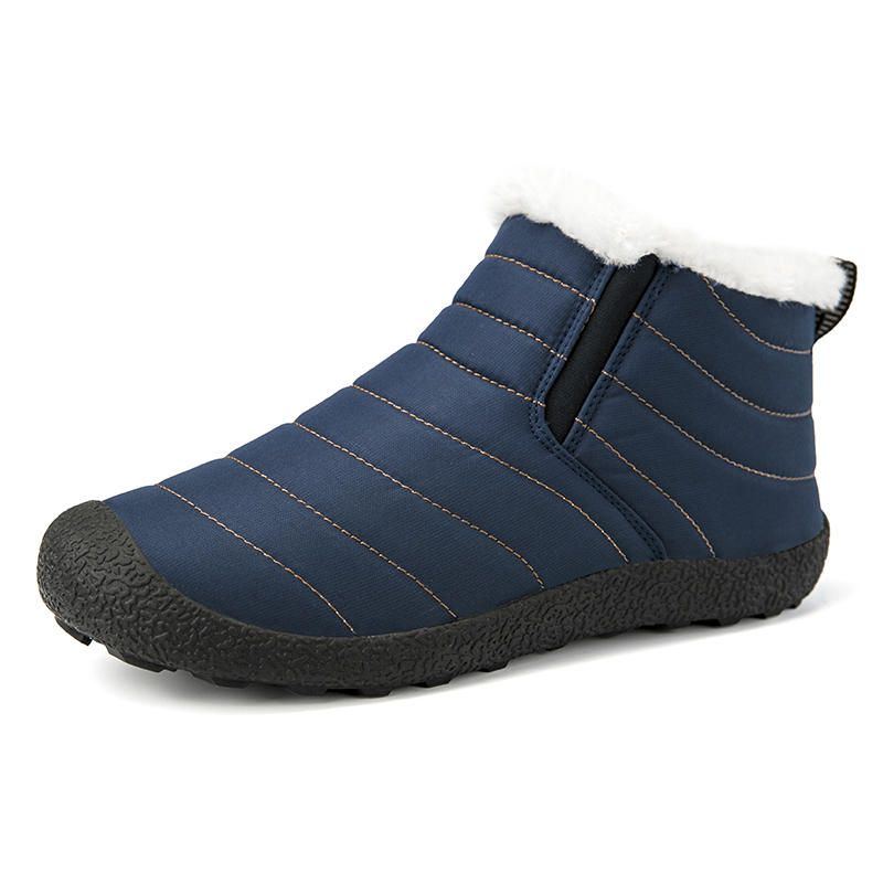 Lässige Warme Wasserdichte Slip On Schneestiefel Für Herren