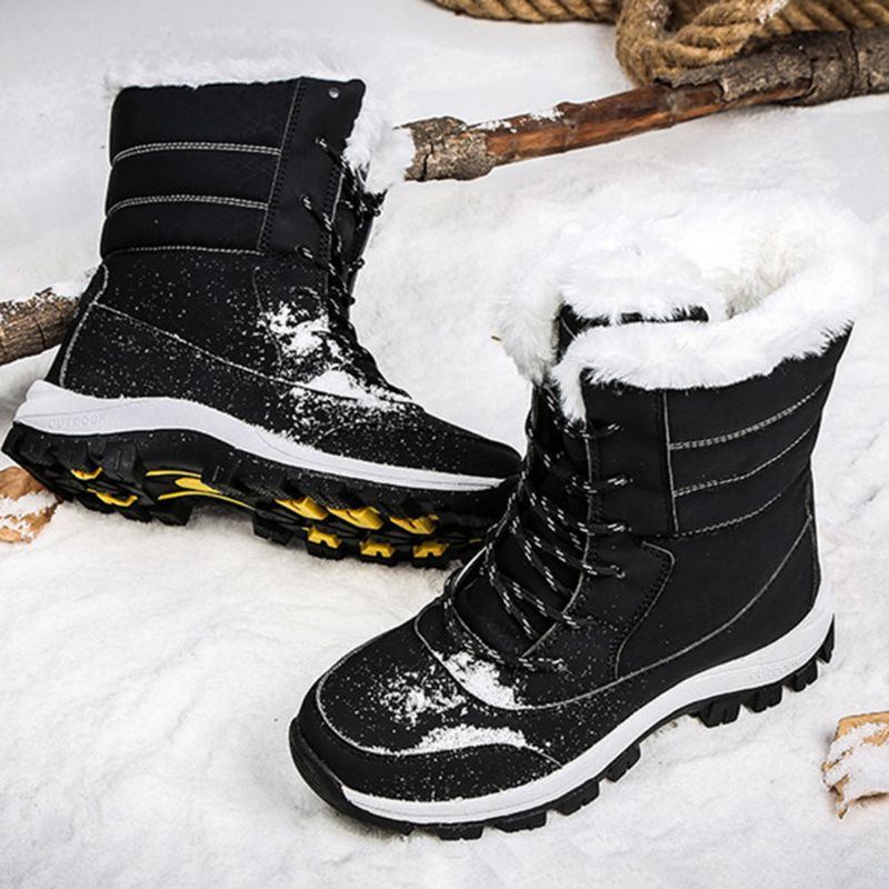 Lässige Winterstiefel Mit Warmem Plüschfutter Für Damen