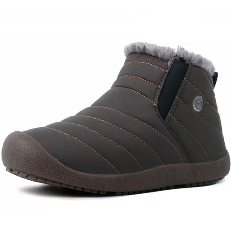 Herren Big Size Warm Fluff Wasserdichte Schneestiefel