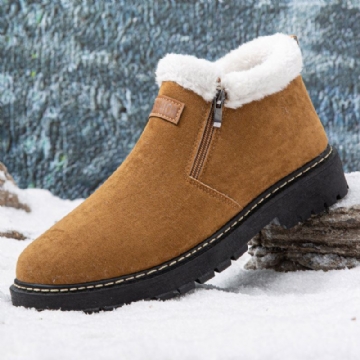 Herren Verdicken Plüschfutter Rutschfeste Weiche Bequeme Outdoor Schneestiefel