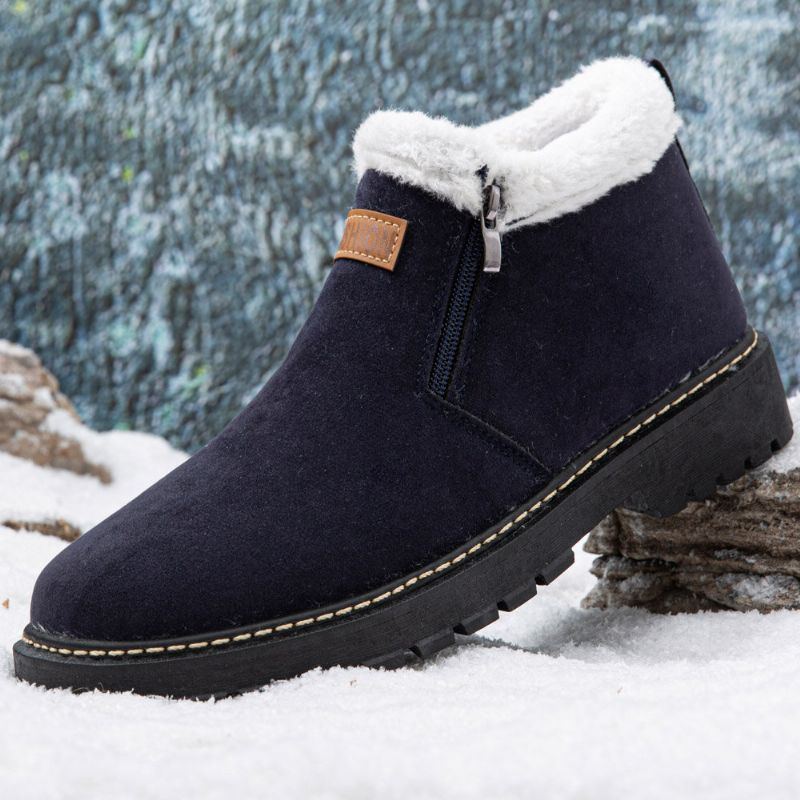 Herren Verdicken Plüschfutter Rutschfeste Weiche Bequeme Outdoor Schneestiefel