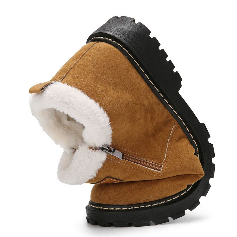 Herren Verdicken Plüschfutter Rutschfeste Weiche Bequeme Outdoor Schneestiefel