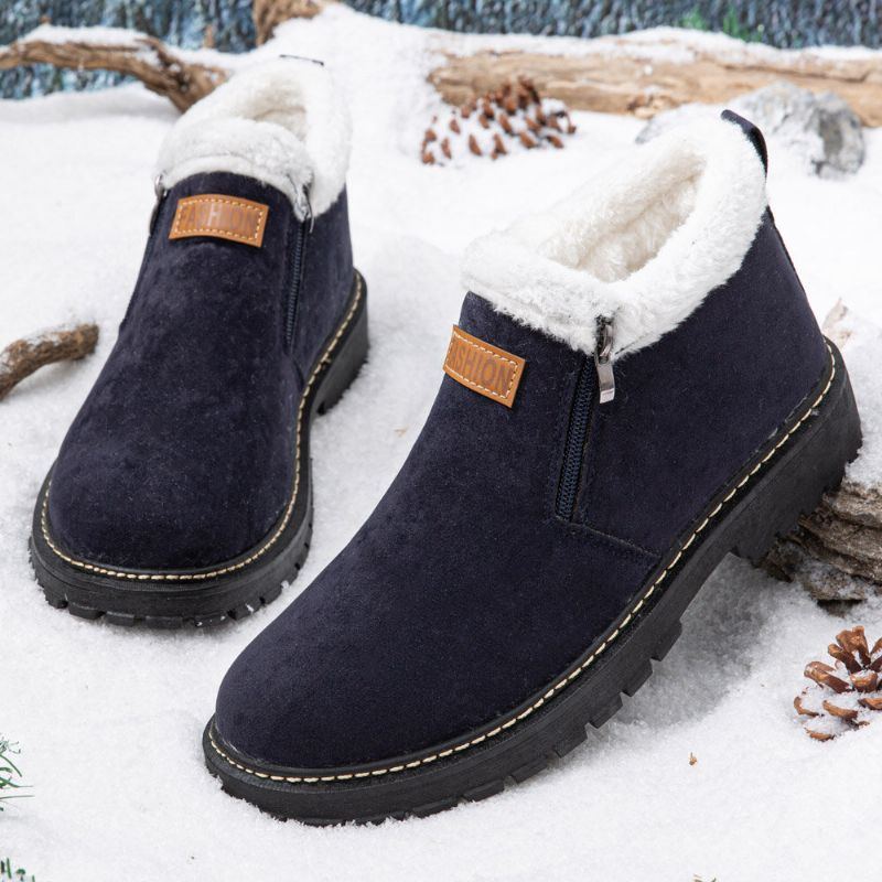 Herren Verdicken Plüschfutter Rutschfeste Weiche Bequeme Outdoor Schneestiefel