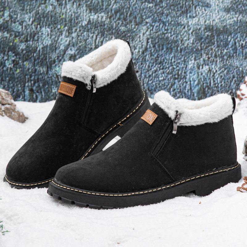 Herren Verdicken Plüschfutter Rutschfeste Weiche Bequeme Outdoor Schneestiefel