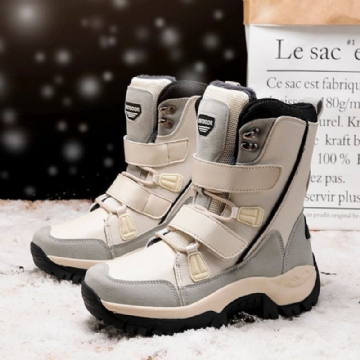 Rutschfeste Bequeme Winter Schneestiefel Für Damen Mit Klettverschluss