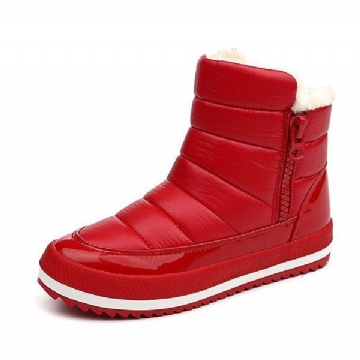 Schneestiefel Winter Damen Warmhalten Baumwollschuhe Flache Outdoorstiefel