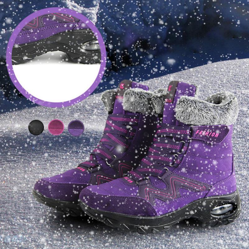 Warme Outdoor Schneestiefel Mit Luftkissen Und Weicher Sohle Für Damen