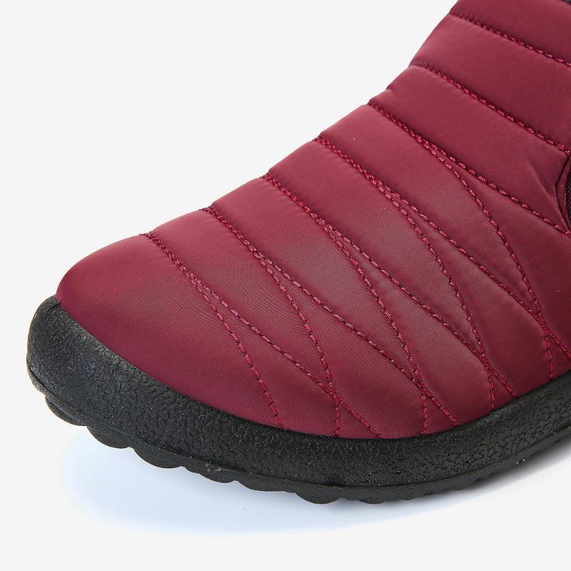 Warme Schneestiefel Aus Wasserdichtem Stoff Mit Plüschfutter Für Damen