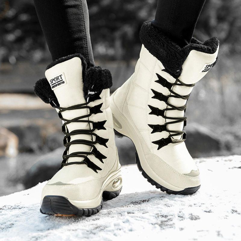 Warme Schneestiefel Für Damen Mit Rutschfestem Plüschfutter