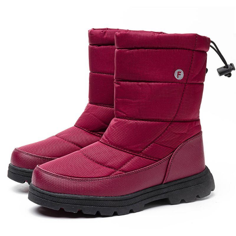 Wasserdichte Automatische Schnürsenkel Winter Schneestiefel Für Damen