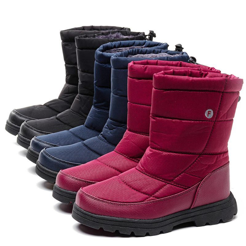 Wasserdichte Automatische Schnürsenkel Winter Schneestiefel Für Damen