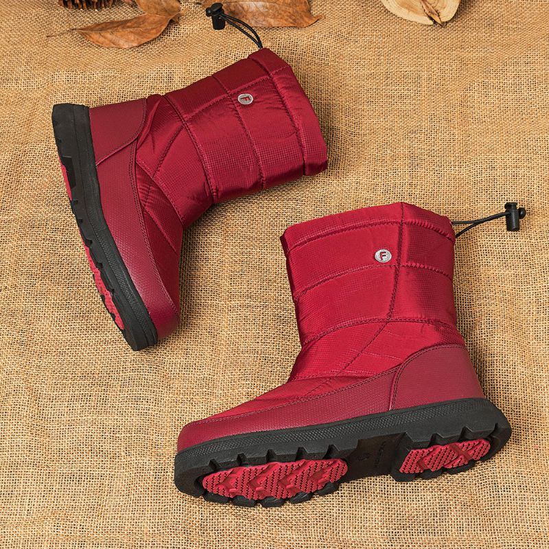 Wasserdichte Automatische Schnürsenkel Winter Schneestiefel Für Damen