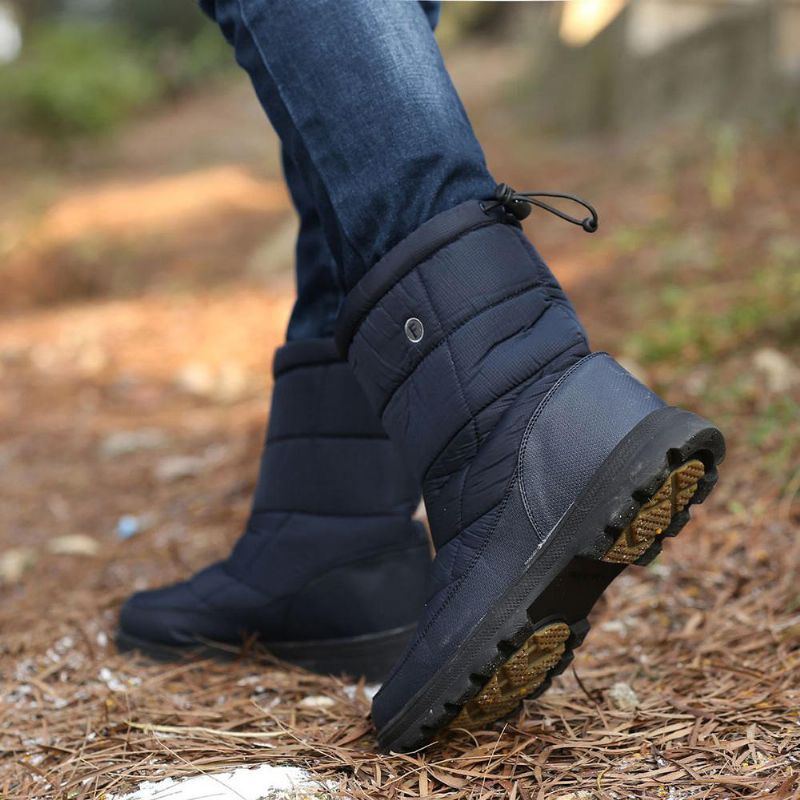 Wasserdichte Automatische Schnürsenkel Winter Schneestiefel Für Damen