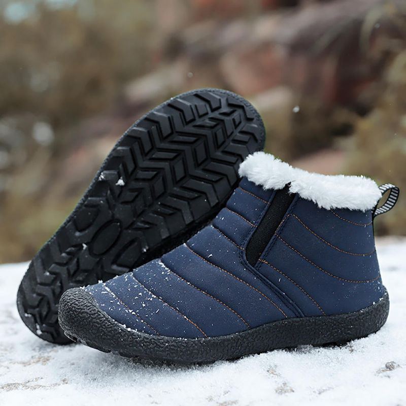 Wasserdichte Warme Schnee Slip On Outdoor Stiefeletten Für Damen