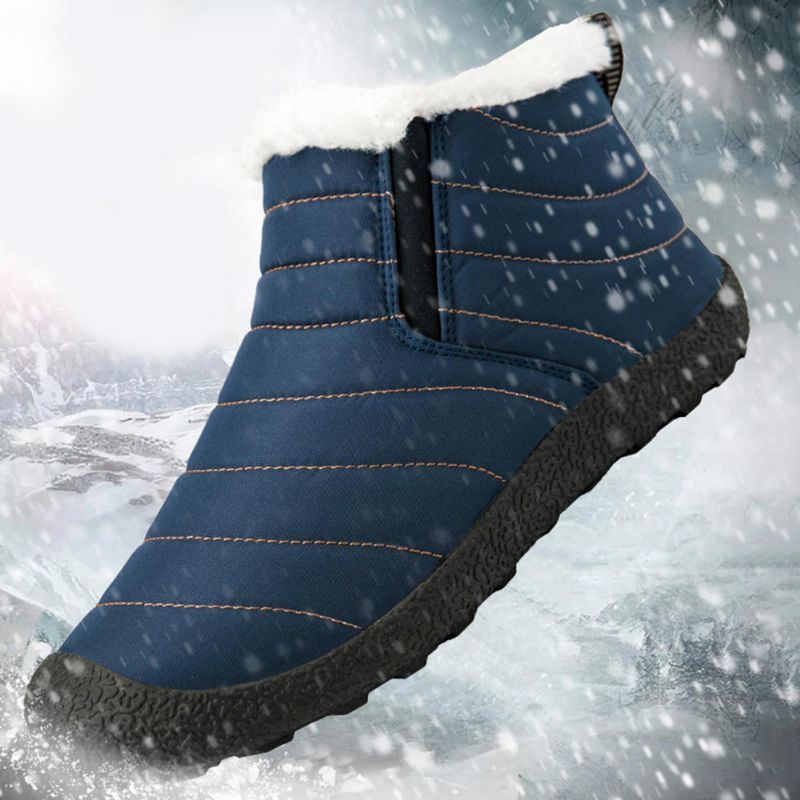 Wasserdichte Warme Schnee Slip On Outdoor Stiefeletten Für Damen