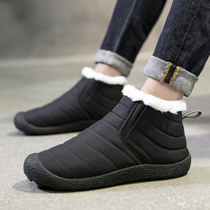 Wasserdichte Warme Schnee Slip On Outdoor Stiefeletten Für Damen