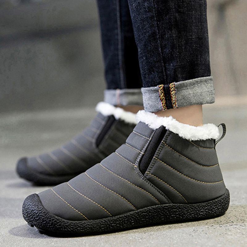 Wasserdichte Warme Schnee Slip On Outdoor Stiefeletten Für Damen