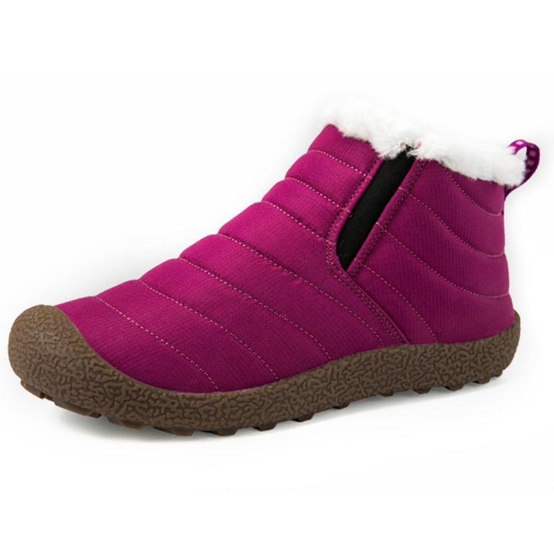 Wasserdichte Warme Schnee Slip On Outdoor Stiefeletten Für Damen