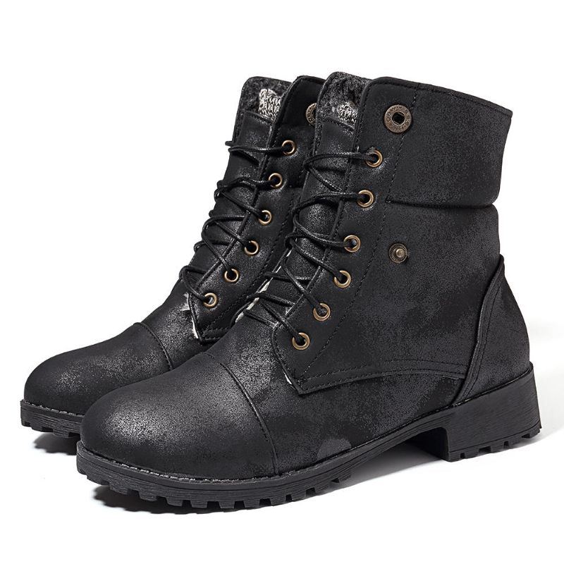 Winter Damen Beiläufige Warme Bequeme Knöchelkurze Stiefel