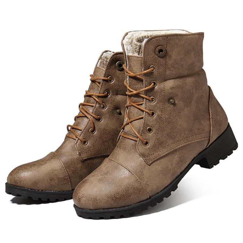 Winter Damen Beiläufige Warme Bequeme Knöchelkurze Stiefel