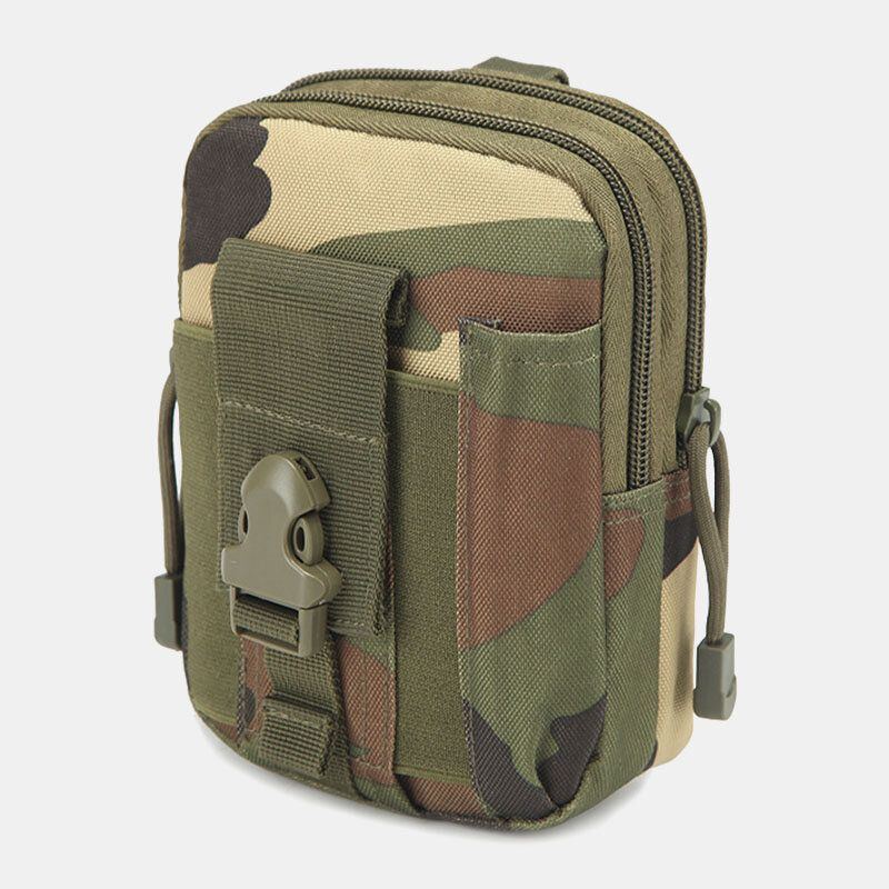 Herren Camouflage Große Kapazität Wasserdichte 6 Zoll Handytasche Outdoor Sport Gürteltasche Taktische Tasche