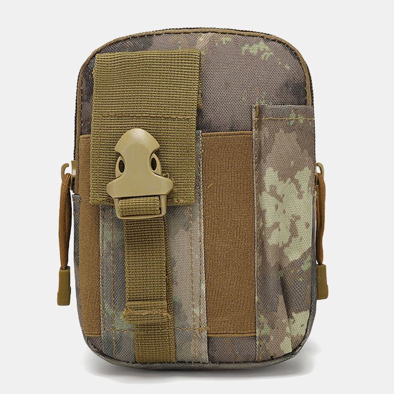 Herren Camouflage Große Kapazität Wasserdichte 6 Zoll Handytasche Outdoor Sport Gürteltasche Taktische Tasche