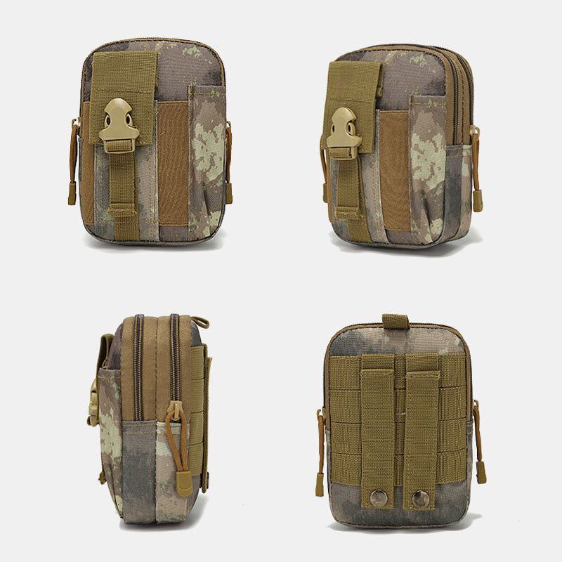 Herren Camouflage Große Kapazität Wasserdichte 6 Zoll Handytasche Outdoor Sport Gürteltasche Taktische Tasche