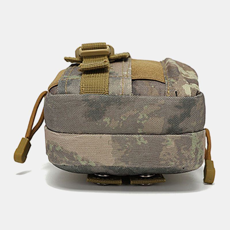 Herren Camouflage Große Kapazität Wasserdichte 6 Zoll Handytasche Outdoor Sport Gürteltasche Taktische Tasche