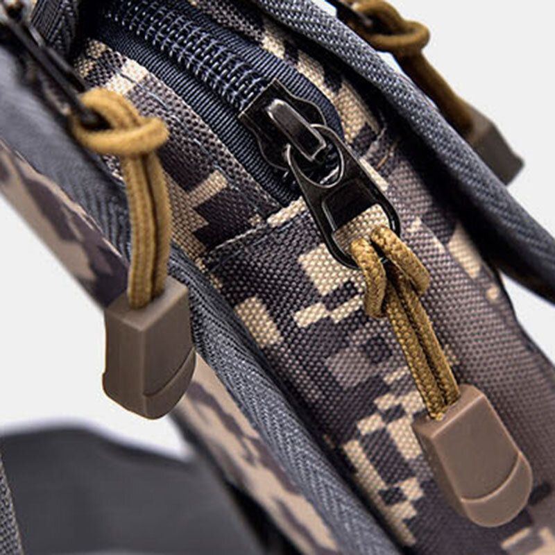 Herren Nylon Camouflage Tactical Outdoor Sport Multifunktions Wasserdichte Gürteltasche Beintasche Umhängetasche Zum Reiten