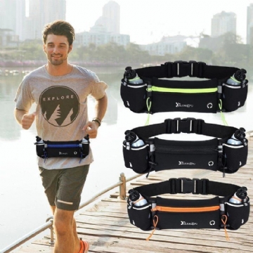 Unisex Sport Fanny Pack Für Herren Doppeltasche Laufsport Wasserflasche Gürteltasche Handy Gürteltasche