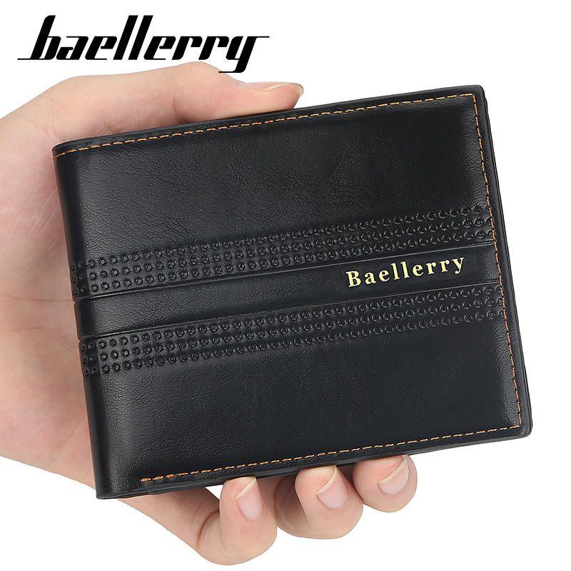 Baellerry Herren Kunstleder Fashion Business Casual Portemonnaie Mit 6 Kartenfächern