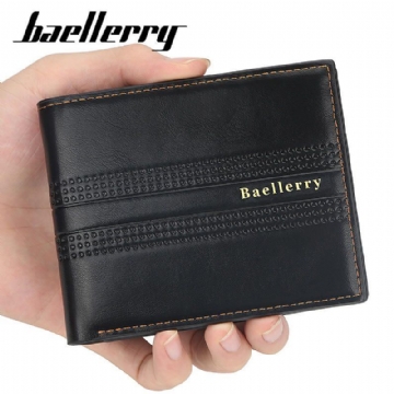 Baellerry Herren Kunstleder Fashion Business Casual Portemonnaie Mit 6 Kartenfächern