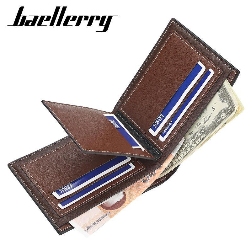 Baellerry Herren Kunstleder Fashion Business Casual Portemonnaie Mit 6 Kartenfächern