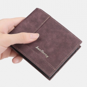 Baellerry Herren Kunstleder Fashion Business Multi Card Slots Faltbare Geldbörse Kartenhalter Wallet