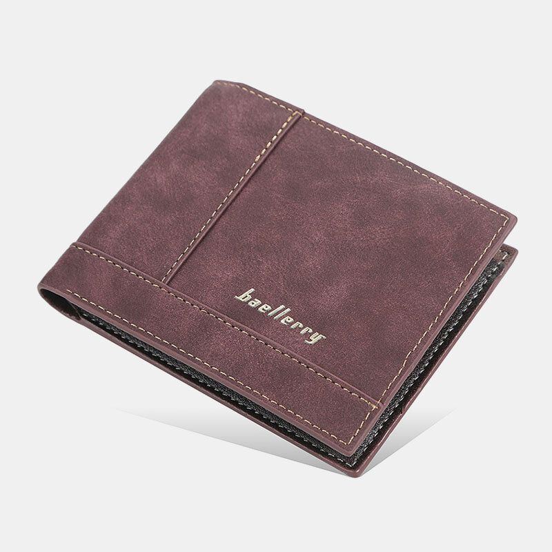 Baellerry Herren Kunstleder Fashion Business Multi Card Slots Faltbare Geldbörse Kartenhalter Wallet