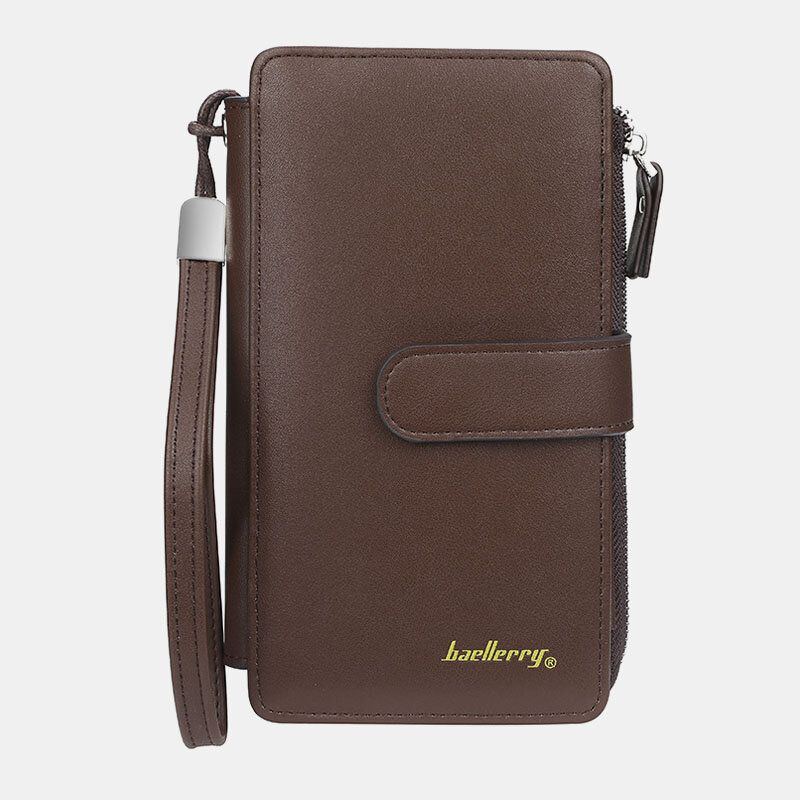 Baellerry Herren Kunstleder Lange Geldbörse Handytasche Kartenhalter Clutches Tasche Für Business